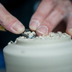 Juliet Macleod in her studio 2018